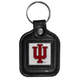 Indiana Hoosiers Square Leatherette Key Chain